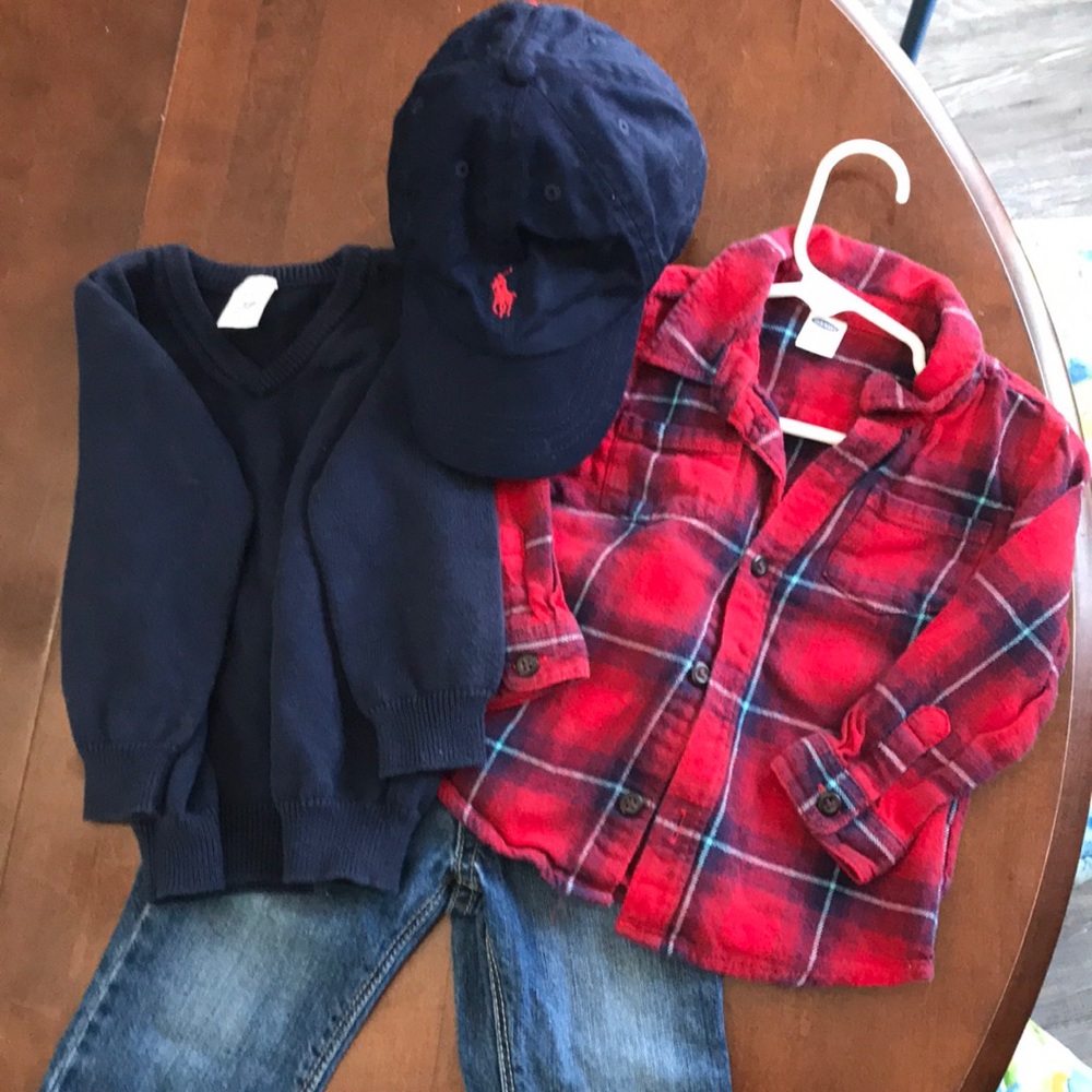 Flannel and sweater lot